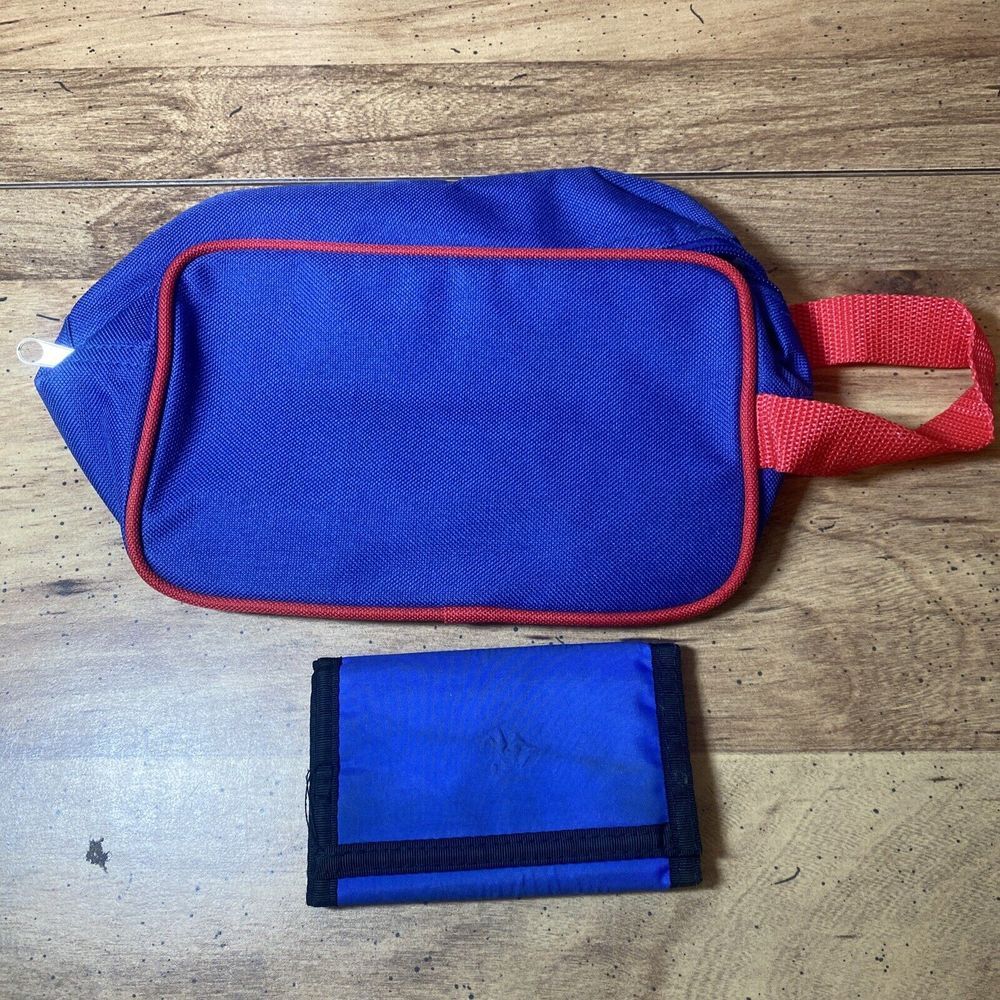 Vintage NY Giants Travel Hand Bag & Wallet NFL Fan Lot - Very Good Cond. - Picture 3 of 9